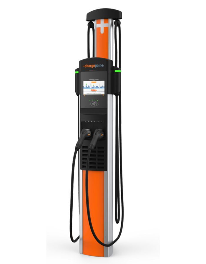 ChargePoint 80A Doble puerto, montaje en pared